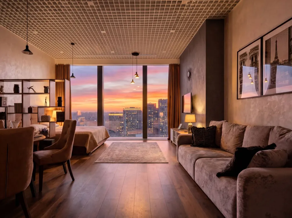 Квартира Neva Shedar 28 этаж 51 м2 панорамный вид на город. Шикарный закат. — аренда посуточно в Москва