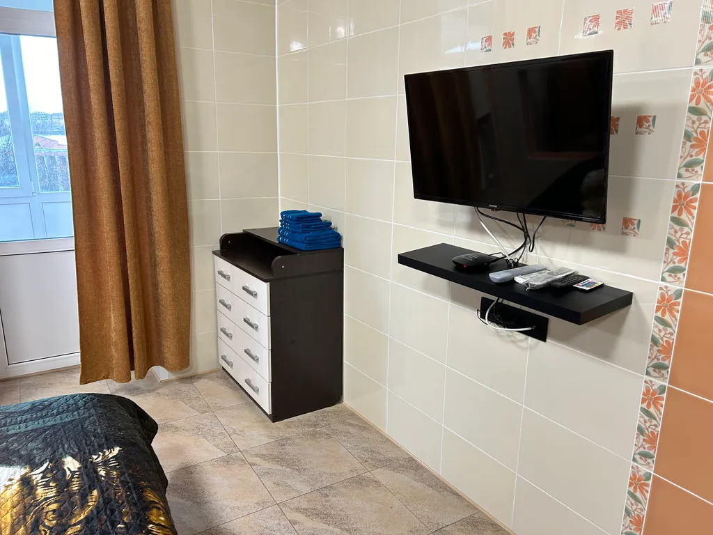 Студия с красивым видом на центр города