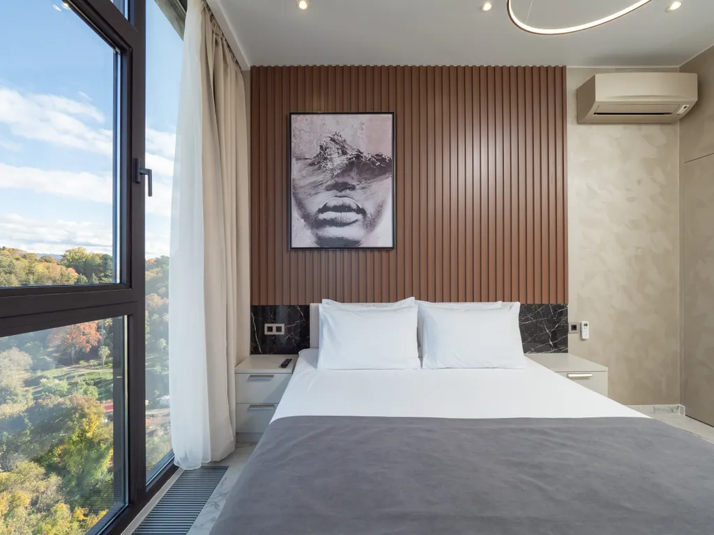 Апартаменты с красивым панорамным видом на город и море