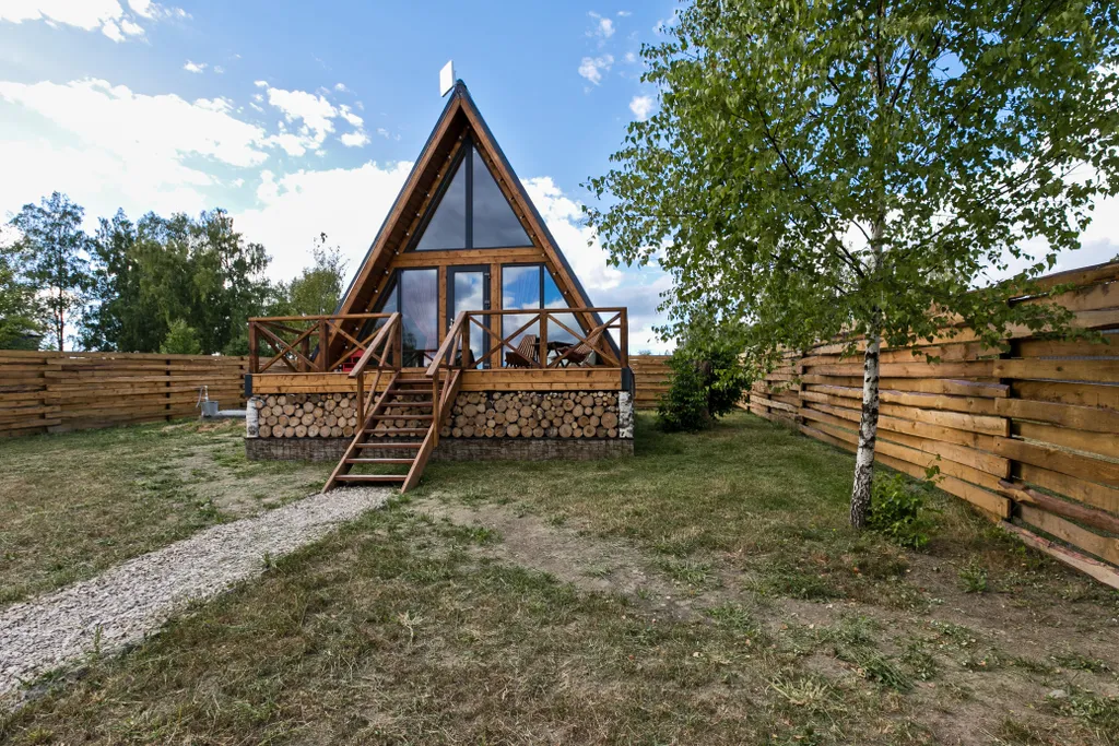 Афрейм (дом-шалаш) ОСЕНЬ с баней