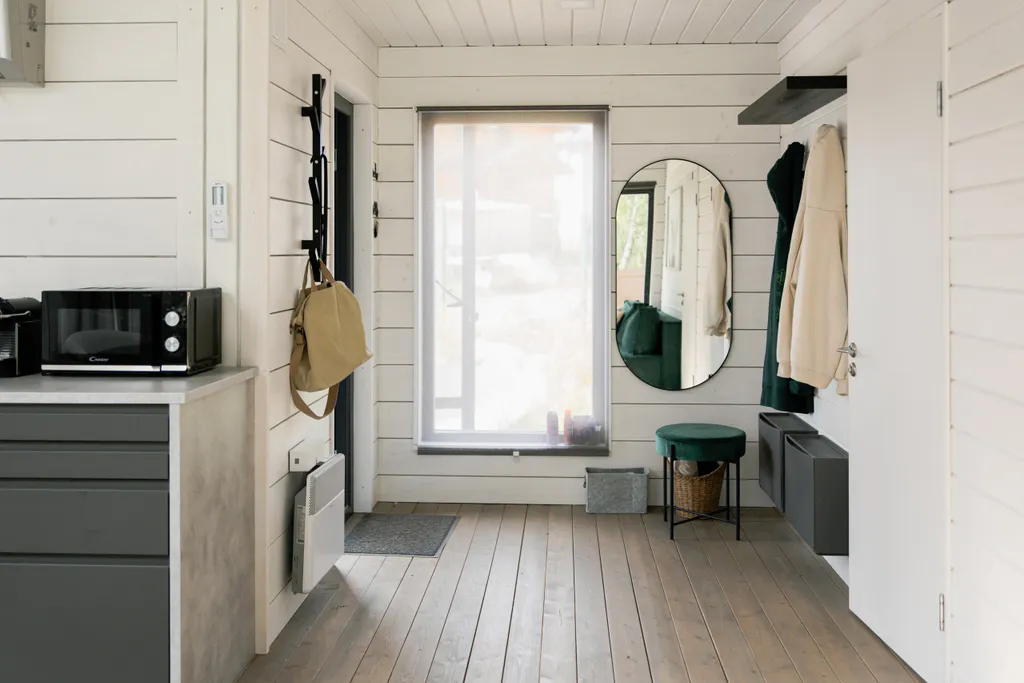 Дом с баней с видом на лес