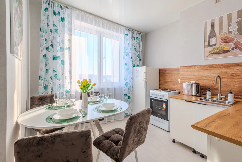 Апартаменты с красивым видом на залив, гостиничный сервис, бесконтактно