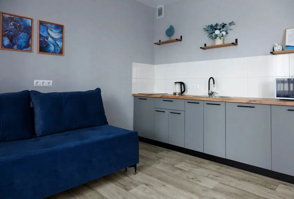 Апартаменты "Голубой топаз" рядом с аэропортом