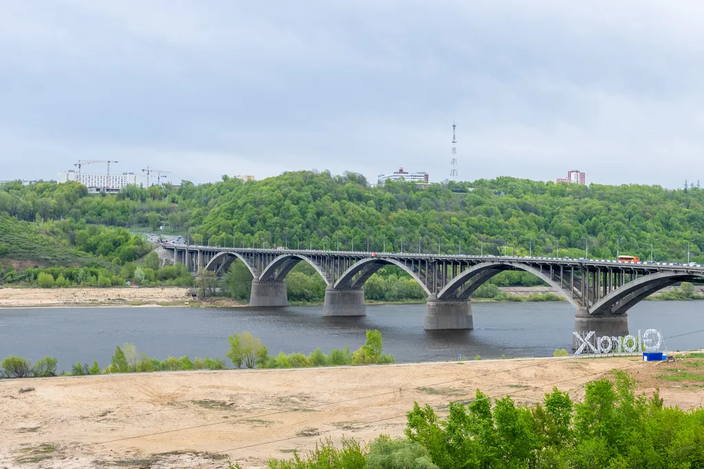 Квартира Однокомнатная квартира в центре города с прекрасными видами на Оку — Нижний Новгород