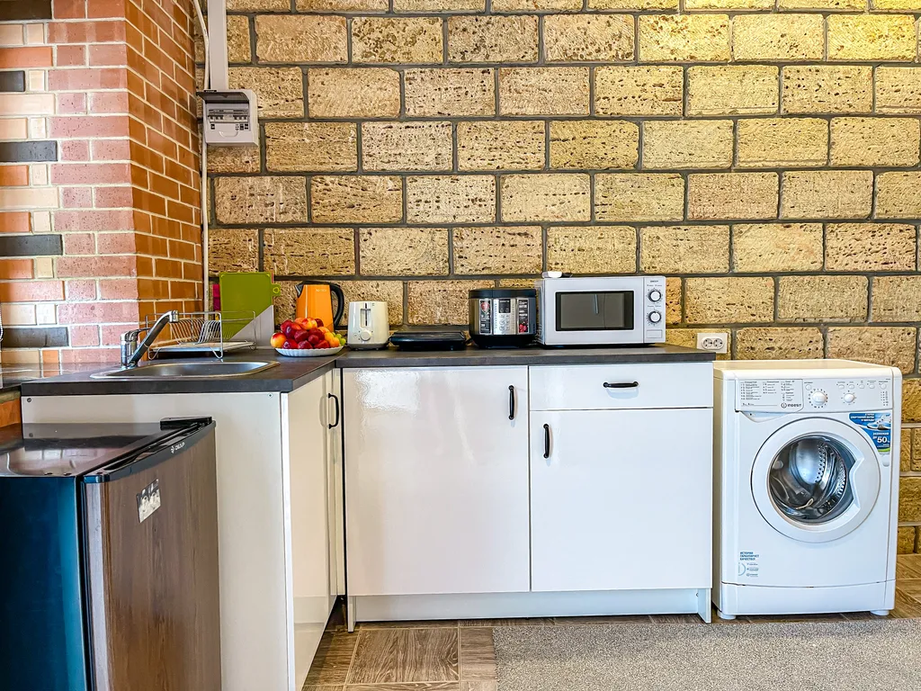 Апартамент с кухней и стиральной машиной у моря