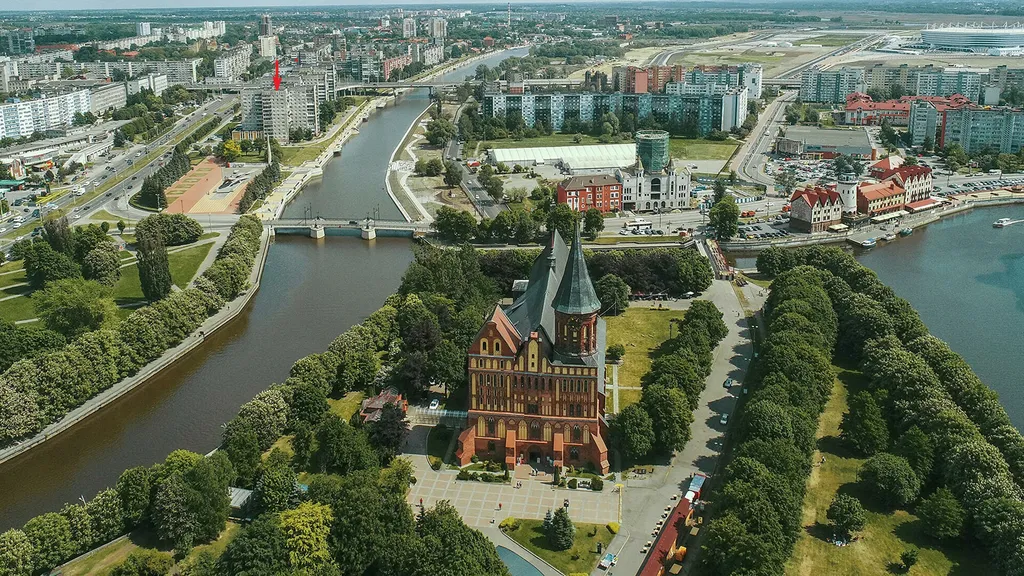 Квартира Уютная квартира в центре с видом на Кафедральный собор — Калининград