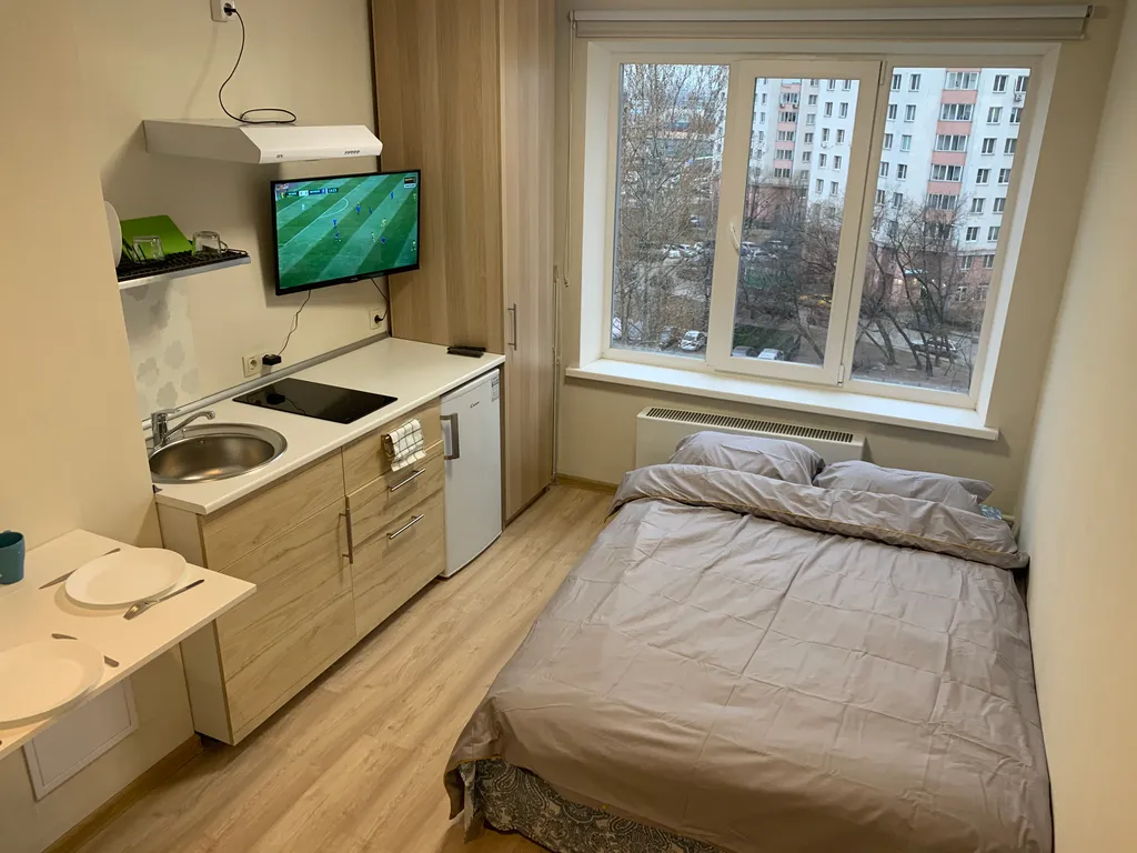 Квартира Квартира Уютная студия рядом с метро Селигерская — Москва