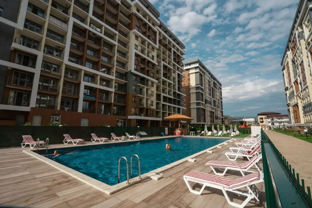 Уютная элитная студия на самом берегу Черного моря в элитном ЖК