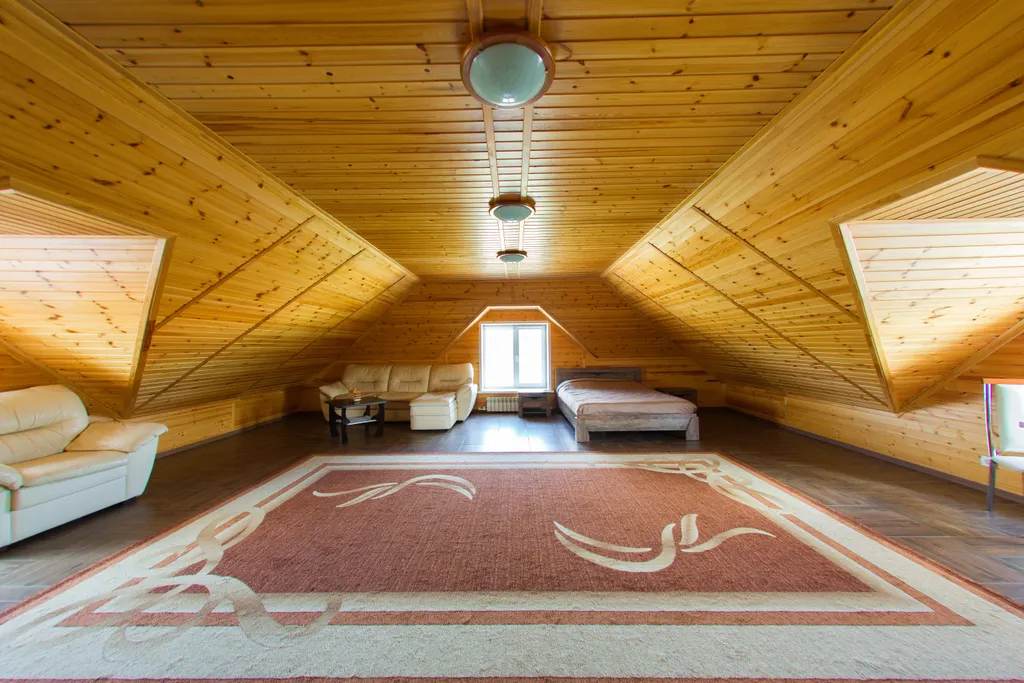 Семейный номер с двуспальной кроватью и раскладным диваном