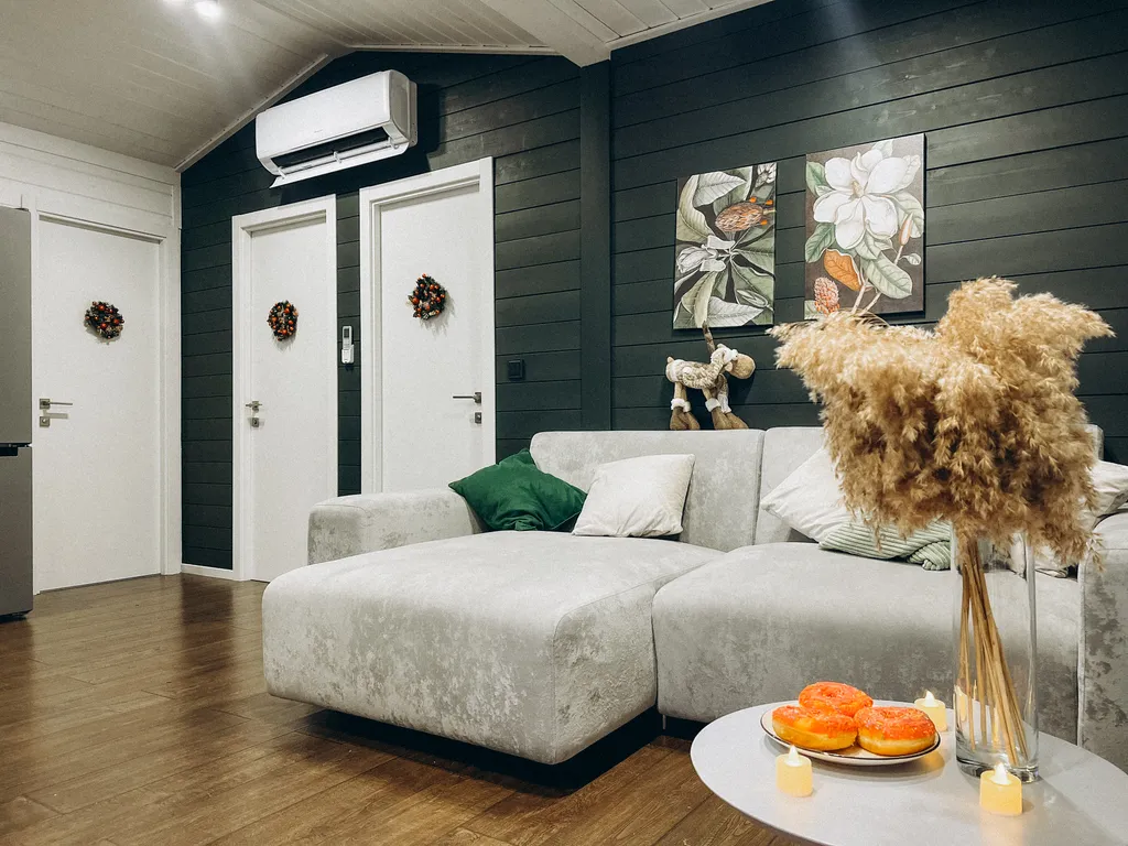 Дизайнерский дом с гриль-мангалом, сауной и большой террасой