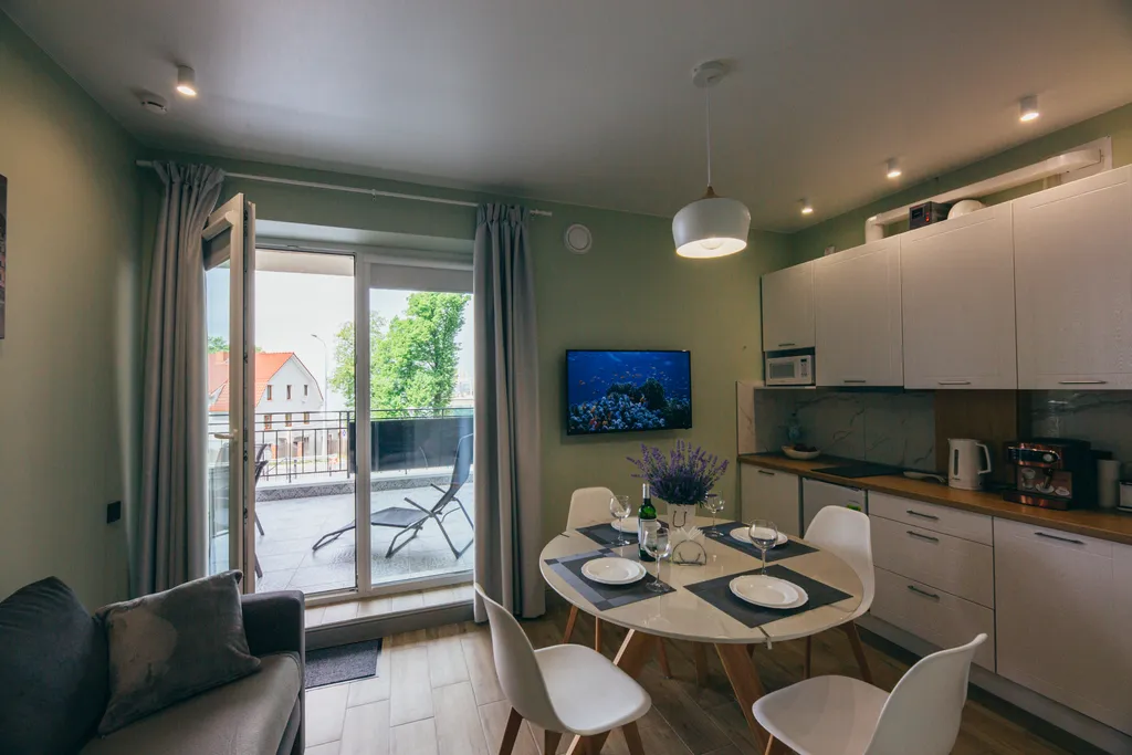 Квартира Olive marine resort с видом на море и большой террасой