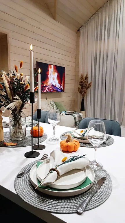 Уютный дом с панорамным видом, просторной территорией и баней