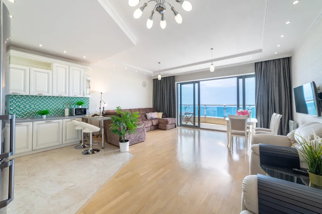 Роскошная идеал квартира с двумя террасами, тремя санузлами и бассейн — аренда посуточно в Сочи