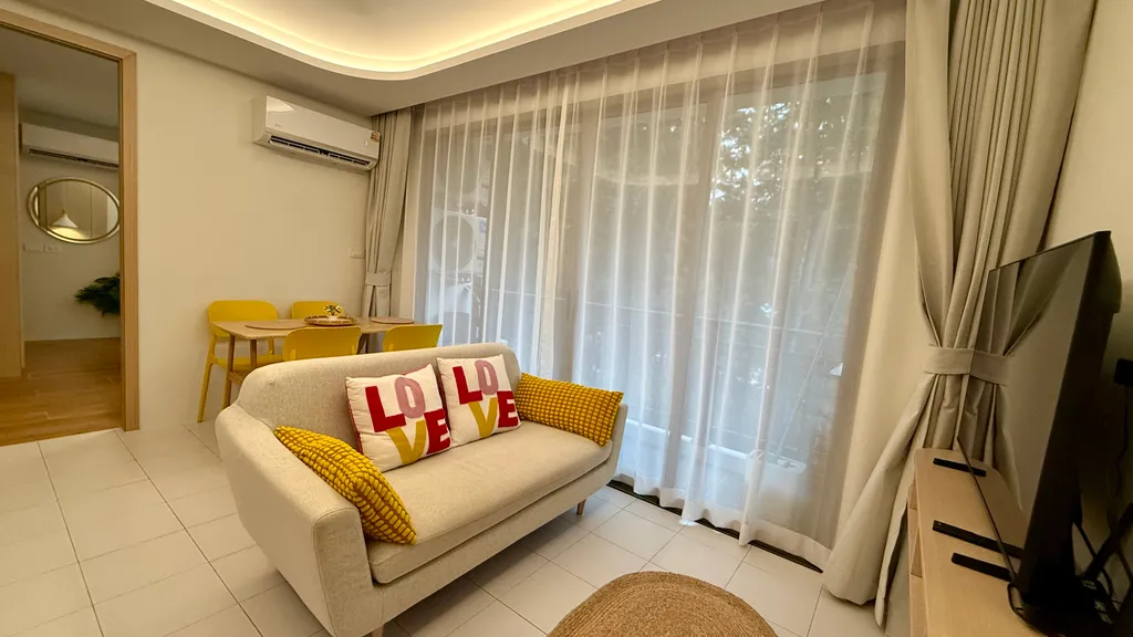 Новая квартира с двумя спальнями и бассейном у моря, пляж Камала