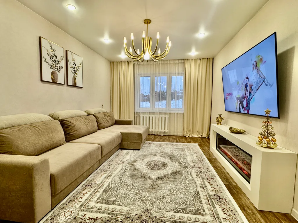 Роскошная + камин + ТВ 2 метра