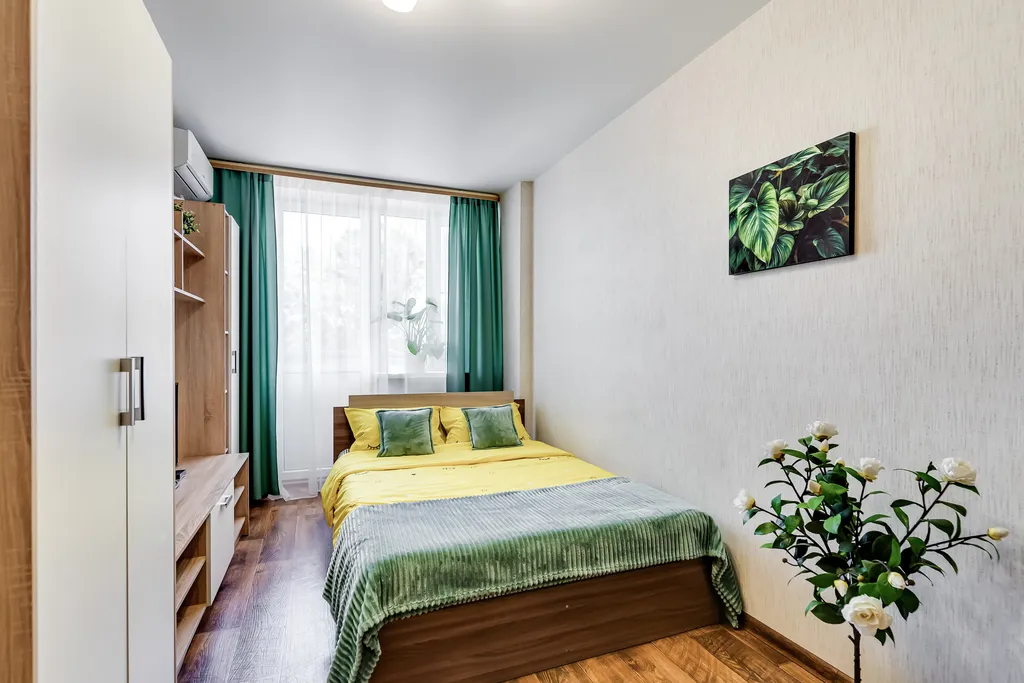 Однокомнатная квартира с мятным намеком