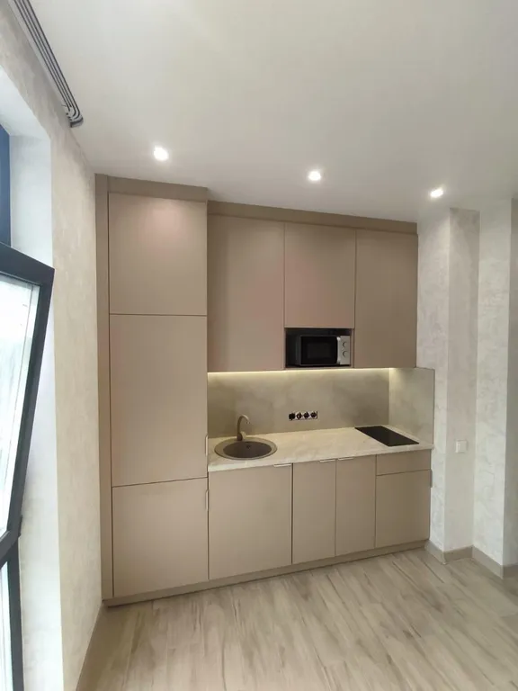 Студия на 5 человек с балконом и кухней