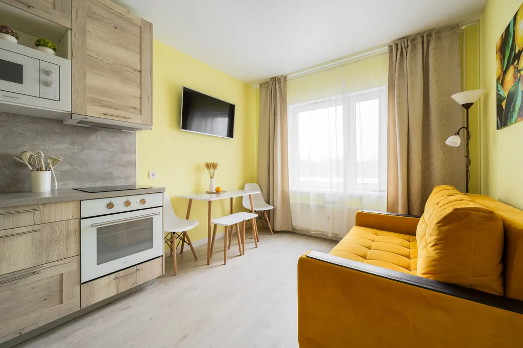 Квартира Светлая и комфортная квартира в ЖК Юттери — Колпино