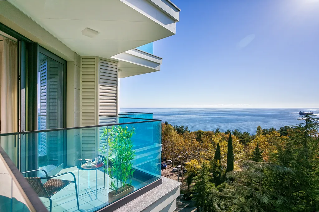 Стильная квартира Чайка с видом на море