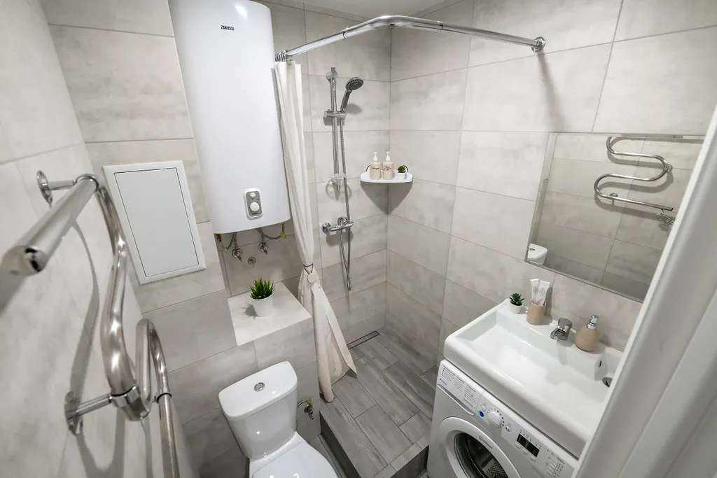 Современная студия с видом на бухту Золотой рог