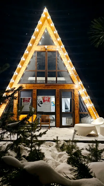 Коттедж A-frame 100кв.м. 1км до горнолыжных трасс Эльбруса.