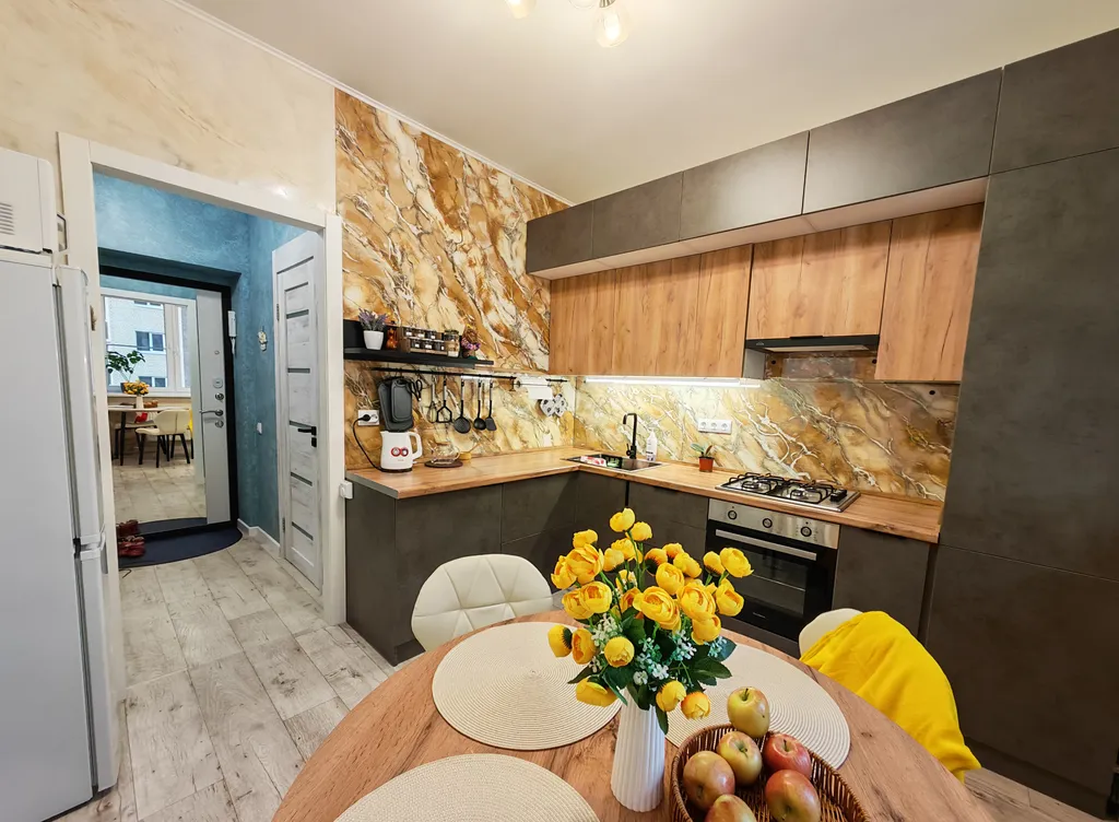 Квартира с новогодней атмосферой в новостройке