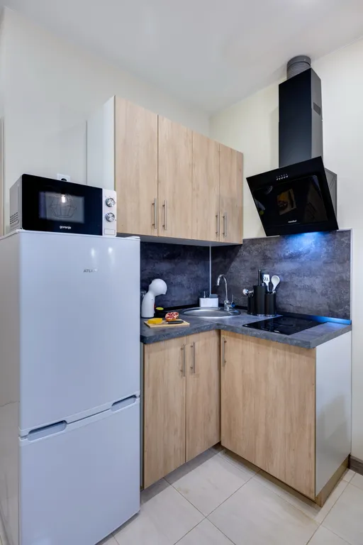 Для теплых вечеров: студия Сага с балконом в Одинбург, вблизи больницы