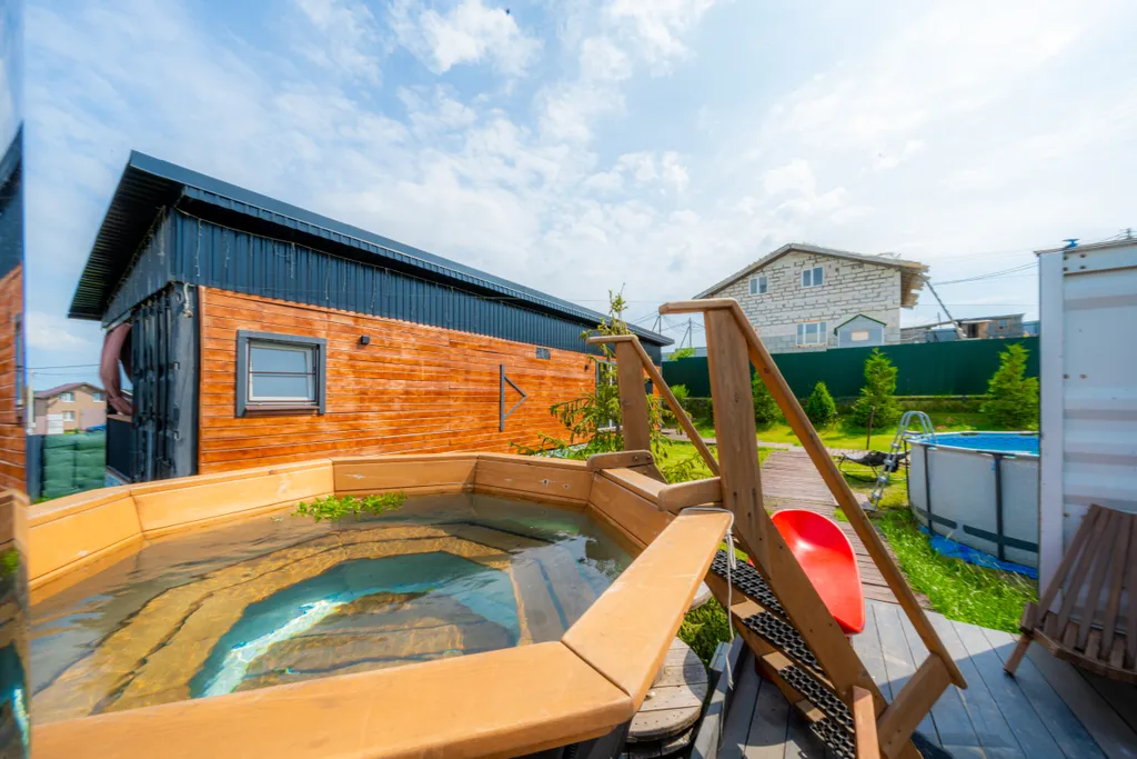 Скандинавский дом с баней