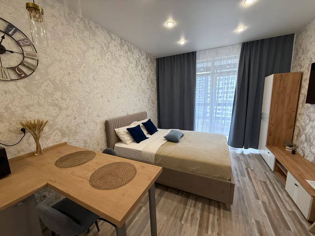 Квартира Студия с дизайнерским ремонтом в ЖК Прокшино Нежность — аренда посуточно в Коммунарка