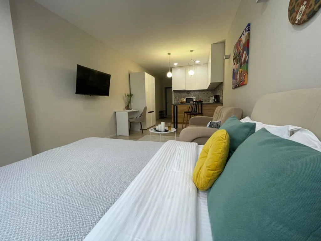 Этно студия Жетысу с прекрасным видом на горы