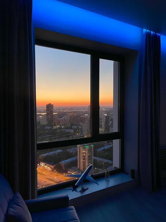 Квартира Видовая квартира-студия у метро в ЖК Wellton Towers — Москва