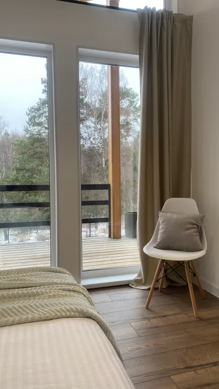 Тишина и релакс в новом уютном доме у леса