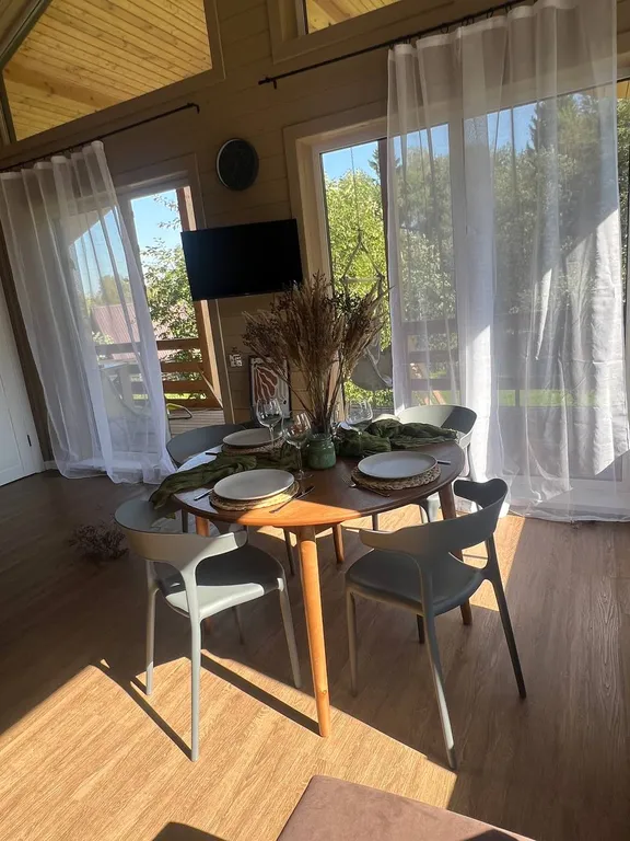 Просторный дом с баней и чаном