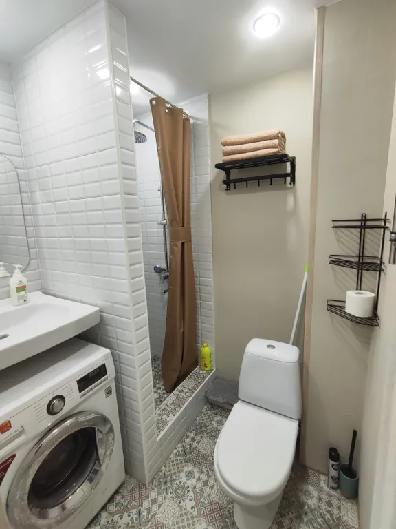 Однокомнатная квартира на 3 спальных места, с балконом