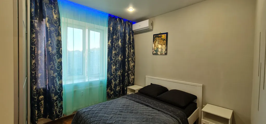 Уютная квартира с кондиционером и отдельной спальней