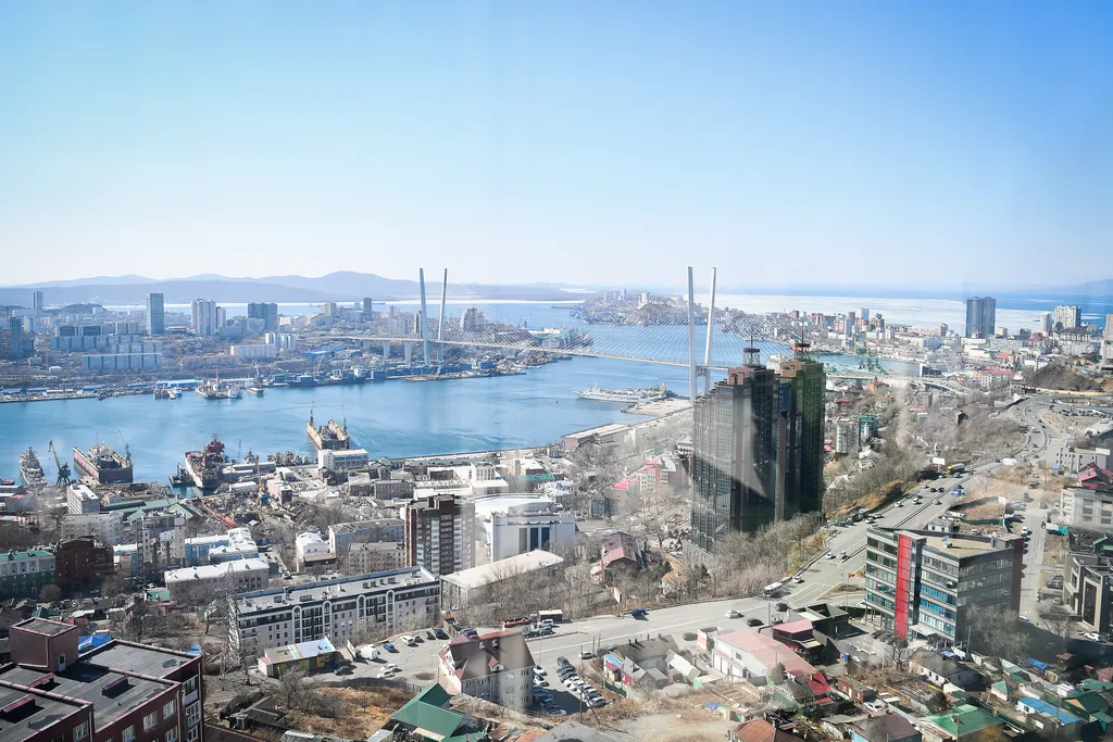 Квартира Новая квартира с шикарным панорамным видом на море в центре города! — Владивосток