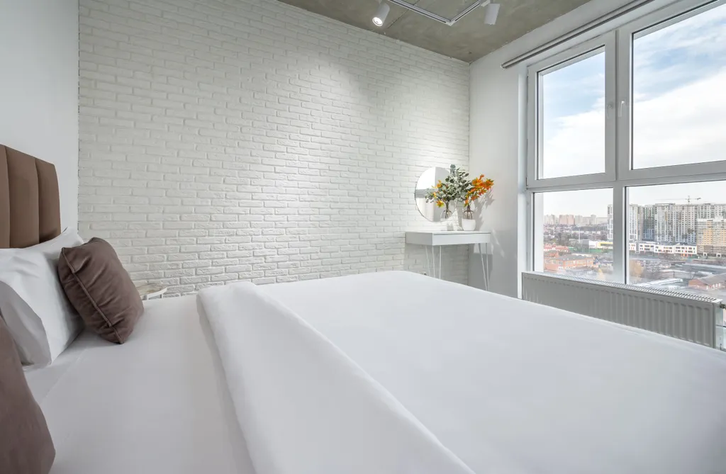 Loft с авторской планировкой, качелью с видом на город в ЖК БОльшом