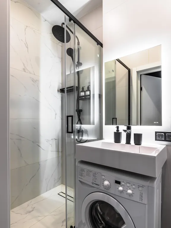 Апарт Aquamarine Resort в доме с бассейном и сауной возле залива