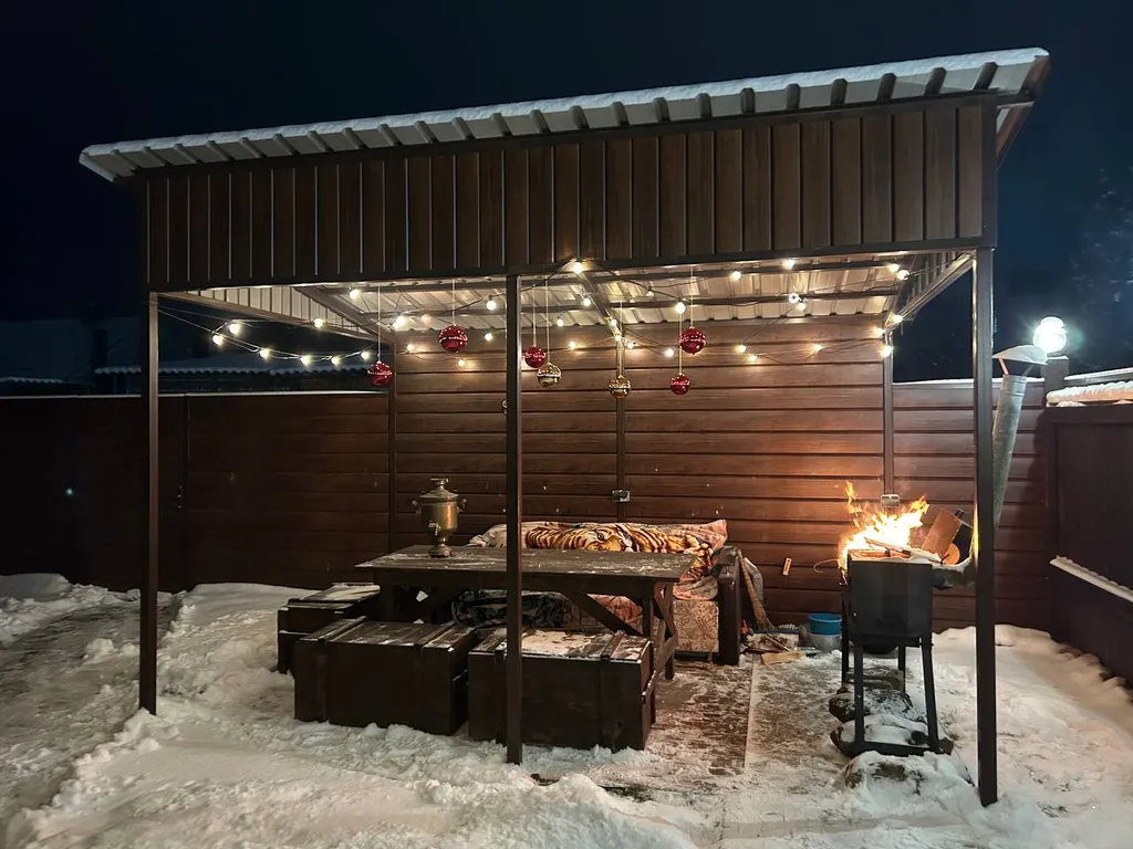 Дом для гостей в курортной зоне с мангальной зоной и парковкой