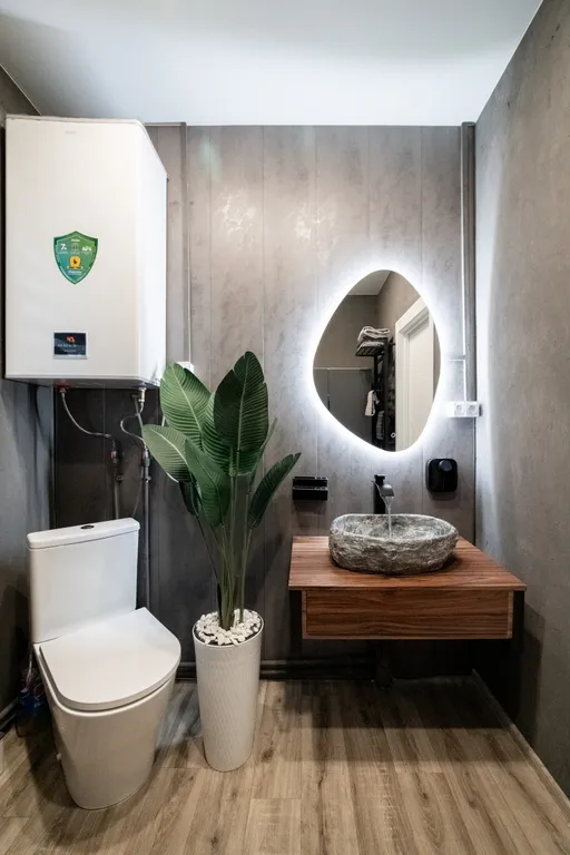 Уютный дом около реки Мана с баней