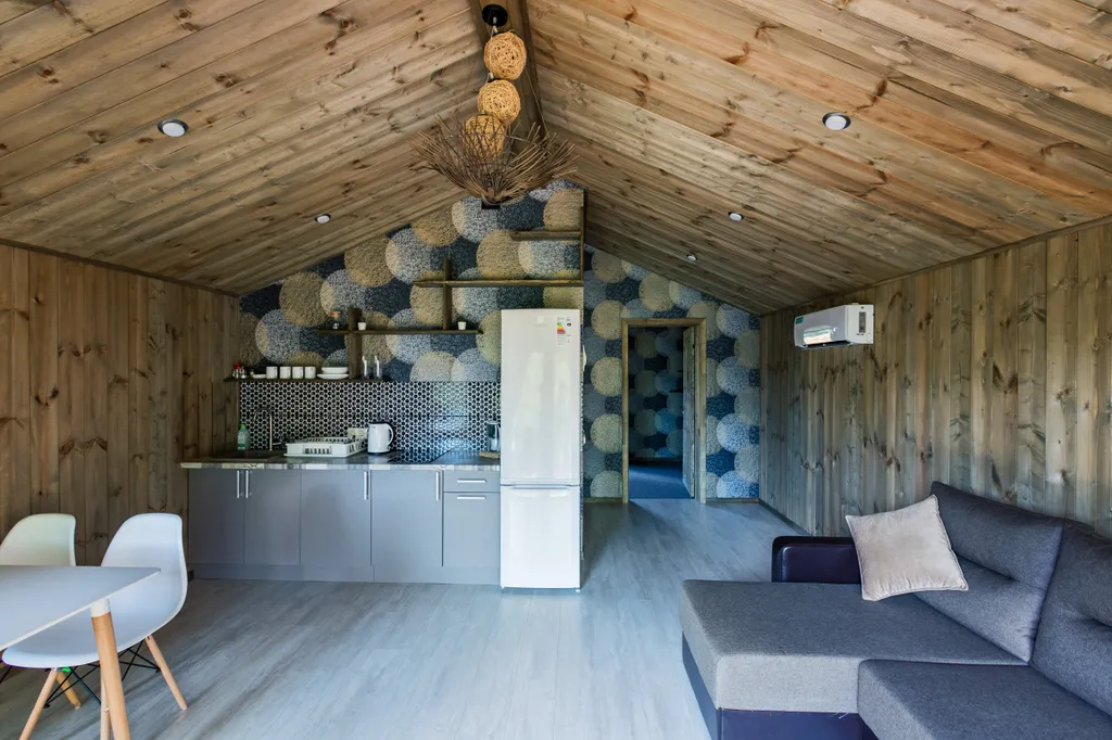 Барнхаус ВЕСНА с камином и баней