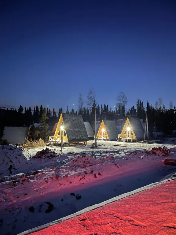 Коттедж А-frame в окружении леса и гор — аренда посуточно в Шерегеш