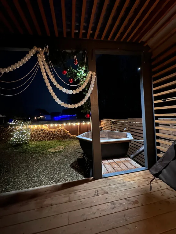 Мини-дом с баней и чаном