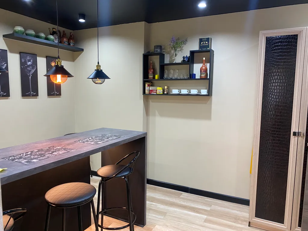 Однокомнатная квартира с баром-кухней