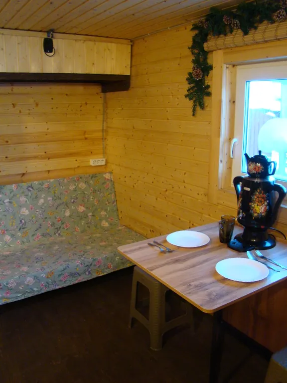 Коттедж Домик с сауной и купелью у леса — Деревянное