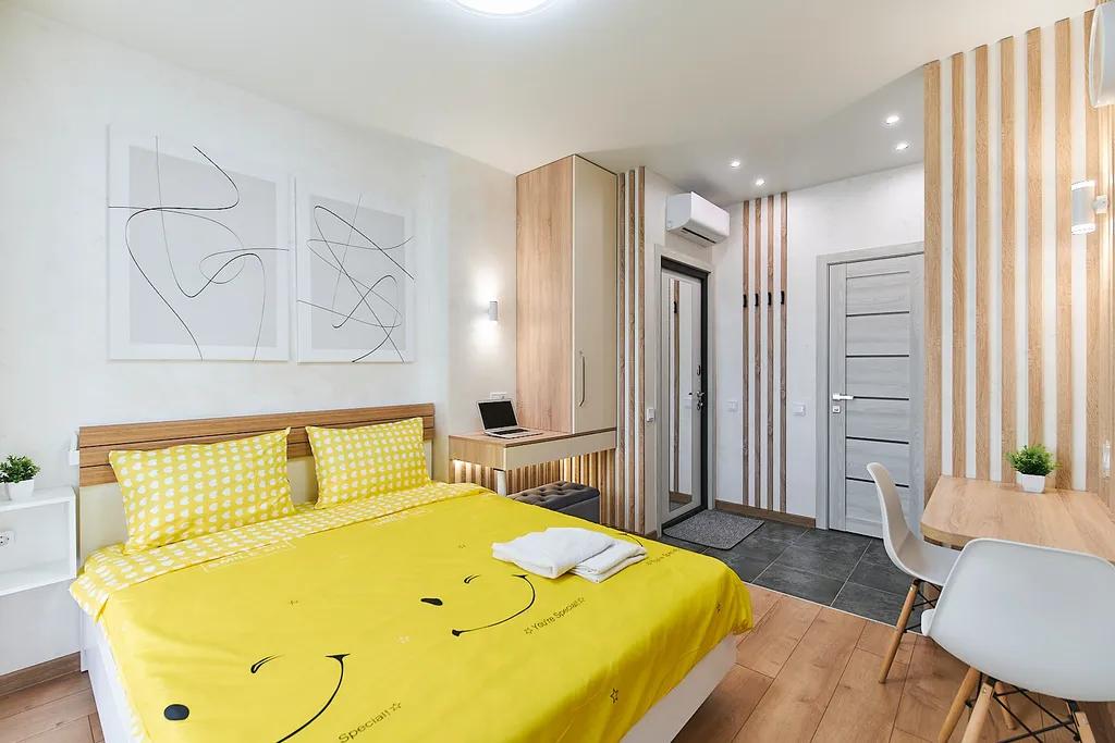 Квартира Стильная уютная студия Beijing с кондиционером в ЖК Minsk World — аренда посуточно в Минск