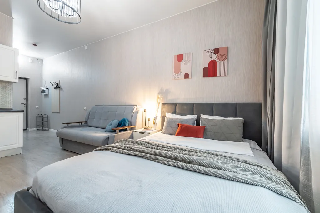 Квартира Квартира ApartMe Аэропорт уютная студия для 4 гостей — Санкт-Петербург