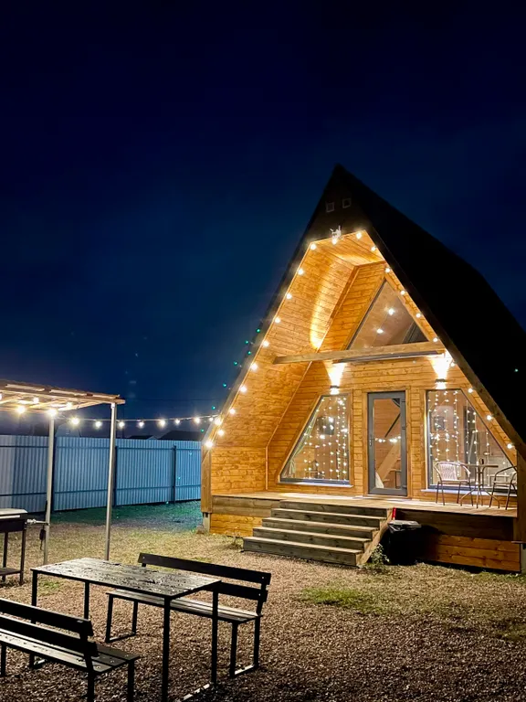 Коттедж Дом шалаш с баней — Санкт-Петербург