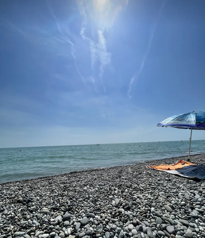 На берегу моря уютная новая студия