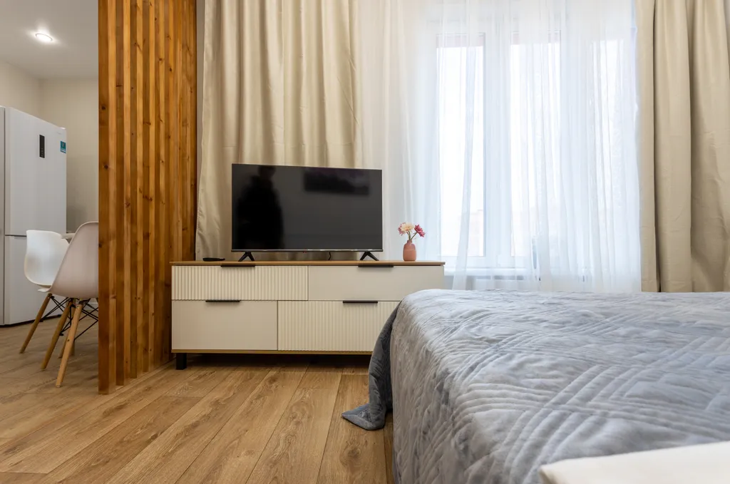 Квартира Квартира Уютная студия с видом на город рядом с ТРЦ Планета — Красноярск